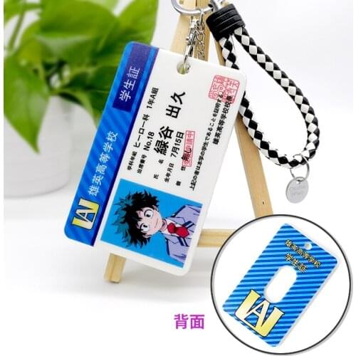 My Hero Academia Cosplay Izuku Midoriya Student ID Card Cartoon Card Sleeves Bank Card Protector Cosplay Costume Accessories