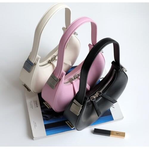 Luxury Bags for Women Fashion Small Armpit Bag Saddle pattern Cow Leather Ladies Shoulde bag