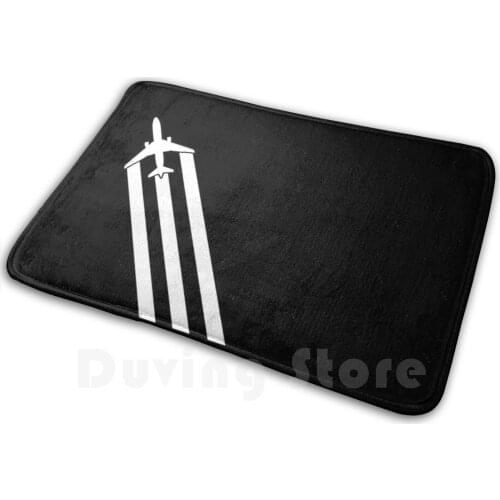 Plane Chemtrails Carpet Mat Rug Cushion Soft Plane Chemtrails Smoke Aviation Airplane Airplane Airbus Boeing Fly Flying