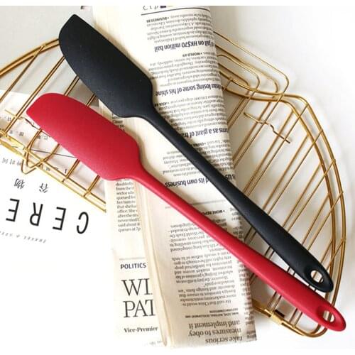 Long Handle Silicone Spatula Heat Resistant Flexible Non-Stick Slim Spatula Cake Cream Mixer Scraper Jar Blender Baking Tool
