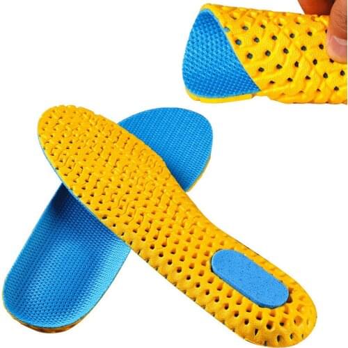 Sport Insoles for Shoes Sole Mesh Breathable Cushion Deodorant Running Insoles Man Women Orthotic Insoles Memory Foam Shoe Pad