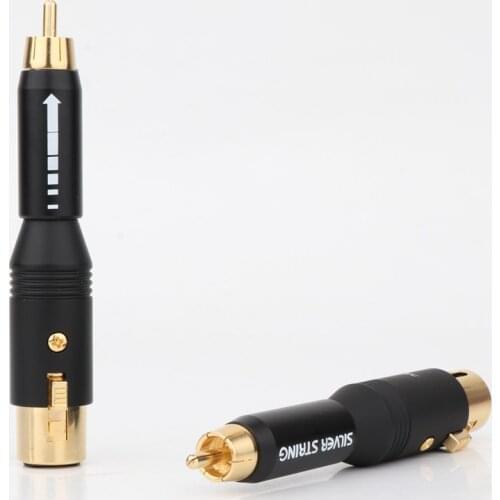 High Performance Audio XLR Male/Female to RCA Male Gold Plated Adapter Connector for Amplifier