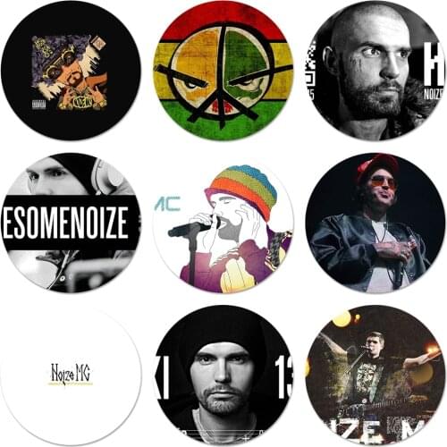 58mm Russian rapper Noize MC Icons Pins Badge Decoration Brooches Metal Badges For Backpack Decoration