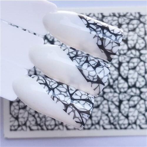 1 Sheet Geometric Figure Mixed Patterns Colorful Nail Art Transfer Stickers Nail Art DIY Nail Water Decals Decoration Stickers