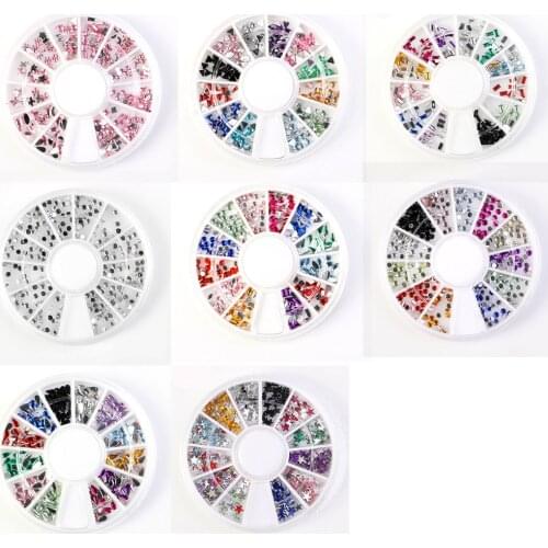 1pc Mixed Bright Colorful Nail Rhinestones Nail Art Glitter Uv Gel 3d Nail Decoration Manicure Diy Accessories
