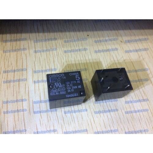 10PCS/LOT Original OMRON Power PCB Relay G5LA-14 5VDC G5LA-14-DC5V Relay 10A/250V