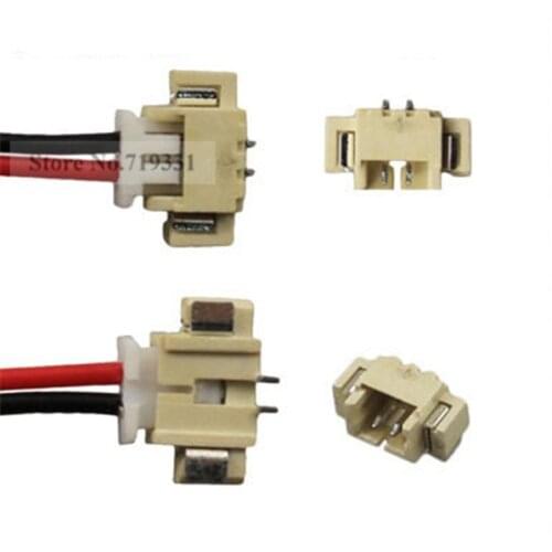 1000pcs JST 1.25 2-pin Male Connector cable and female connector