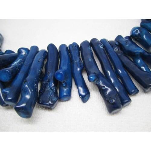 10x30~18x120mm Blue Coral Branch Freeform Loose Beads 8