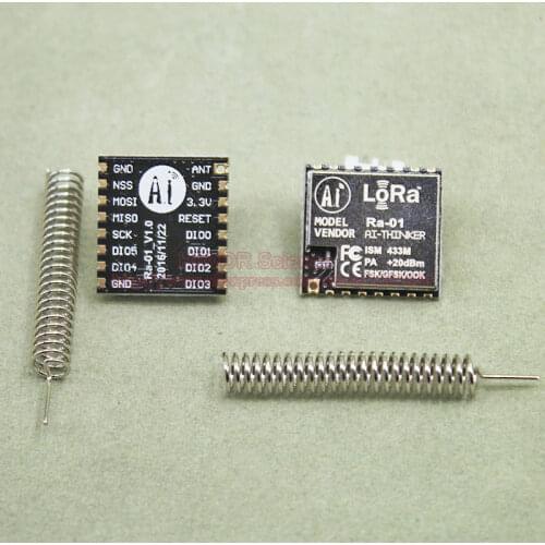 2pcs/lot Ra-01 LoRa SX1278 433M Wireless Spread Spectrum Transmission Module Most Distant 10KM