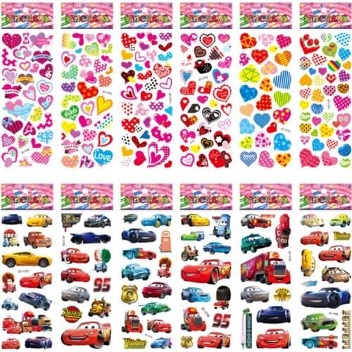 20 Sheets Cartoon Stickers 3D DIY Scrapbook Stationery Diary Stickers For Student Rewards Kids Toy Children Gifts