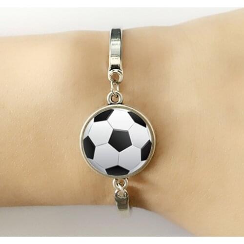 2018 world Football bracelet Jewelry Football silver bracelet Gift for Soccer Player gift FANS