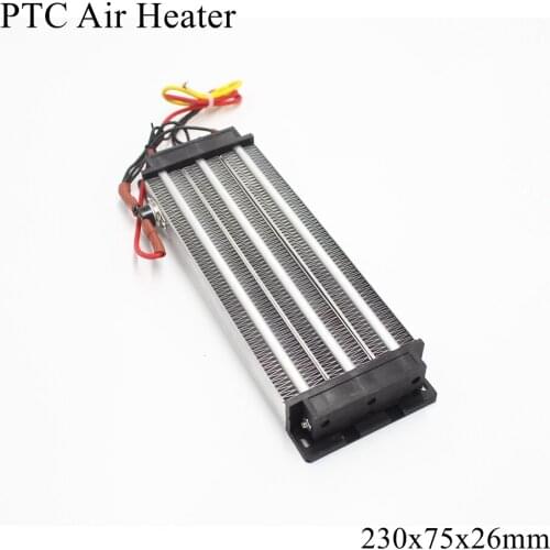 230x75x26mm 220V 1500W PTC Heater Ceramic Thermistor Air Heating Mini Outdoor Heaters Induction Aquarium Water Car Film Plate