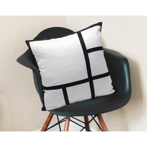 15.75" x 15.75" Polyester Sublimation Blank 9 Photo Panel Pillow Case Covers