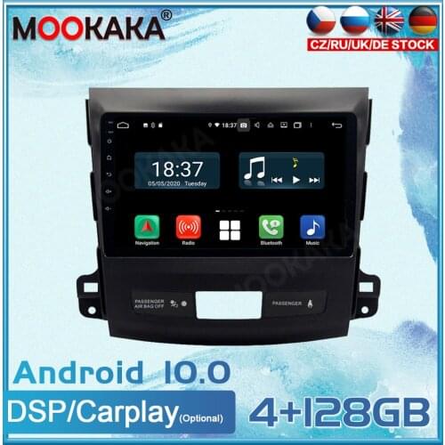 Android10.0 For Mitsubishi Outlander 2006-2012 Car GPS Navigation Auto Stereo Multimedia Radio Video DVD Player Headunit Carplay