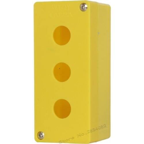 50*50*117 16mm Push button switch box emergency stop push button box 2 hole selector key switch box for 16mm 3-16mm protect case