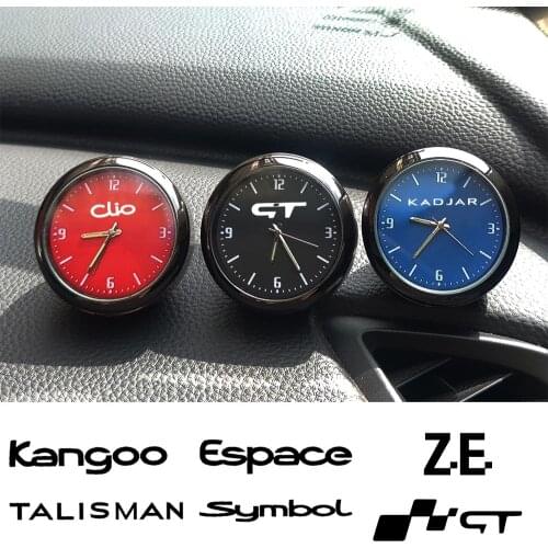 Car decoration clock watch modified car interior electronic quartz watch For Renault aiaskan escape kangoo kwid latitude master