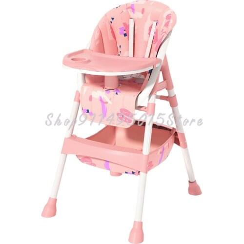 Baby Dining Chair, Eating Seat, Child Multifunctional Dining Table, Baby Foldable Portable Home Learning Chair