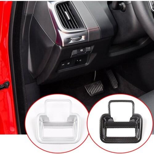 For Jaguar E-PACE E PACE 2018 2019 Matte ABS Car Electric Tailgate Switch Decorative Frame Electronic Handbrake Cover Trim