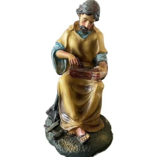 Home Resin Jesus Religious Decorations Moving Head Religious Figures Decor Living Room Wine Cabinet TV Cabinet Bedroom Ornaments