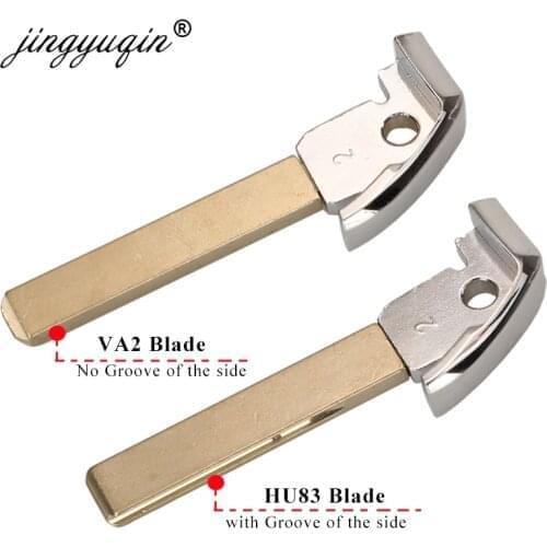 Jingyuqin HU83 / VA2 Emergency Insert Key Blade For Peugeot 208 308 508 3008 Citroen C4 DS4 DS5 Car Key Blank Replace