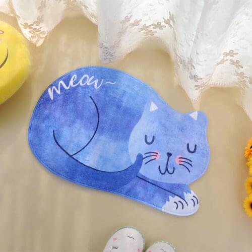 High Quality Bathroom Mat Tea Table Bibulous Antiskid False Sleeping Cat Washable Kitchen Carpet Bath Shower Room Rugs