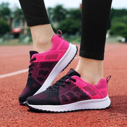 VTOTA Fashion Women Casual Shoes Breathable Walking Mesh Ladies Shoes Flats Black Sneakers Women Tenis Feminino Chaussure Femme
