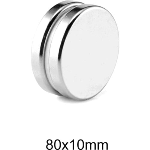 1PC 80x10 Big Strong Cylinder Rare Earth Magnet 80mm X 10mm Round Neodymium Magnet 80x10mm N35 Permanent Magnet Disc 80*10 mm