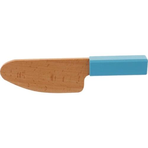 New Wooden Mini Knife Kid Kitchen Pretend Play Toy Gift Blue/Pink Educational Toy Cook Cosplay For Children Dollhouse Decor