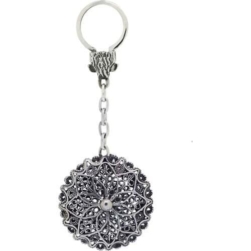 Is Oxidized Filigree Silver Keychain Midyat