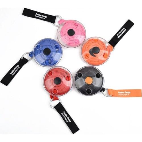 5Pc Portable Reusable Shopping Bag Space Saver Bag Roll Up in Small Case Keyring