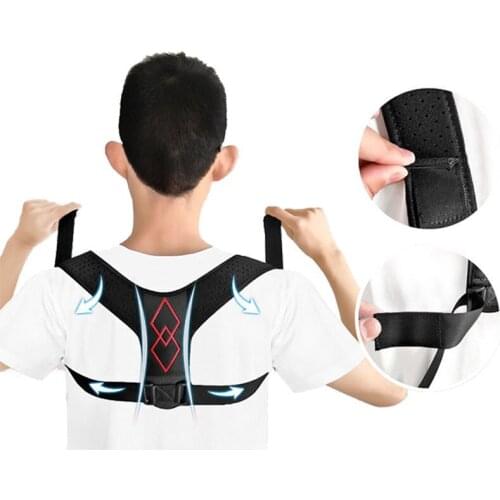 Adjustable Back Posture Corrector Clavicle Spine Back Shoulder Lumbar Posture Correction Brace Support Belt For Adults and child
