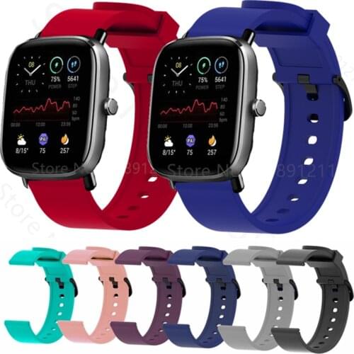 Wrist Bracelet For Amazfit GTS 2 Mini / 2e Smart Watch Strap For Huami Amazfit Bip S/U/Pro/Lite Silicone Sports Wristband Correa