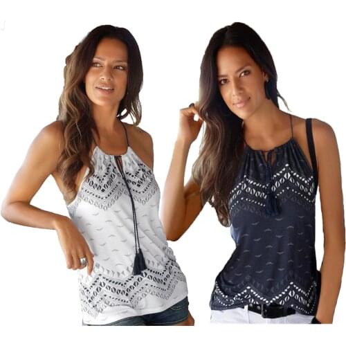 S-2XL women floral print strap t shirt tops lady summer holiday seaside casual leisure t-shirt tops