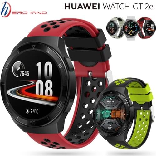 Silicone Band For HUAWEI WATCH GT 2e GT2e Strap Bracelet Watchband for HUAWEI WATCH GT 2 46mm Smart WACTH WristBand Belt Correa