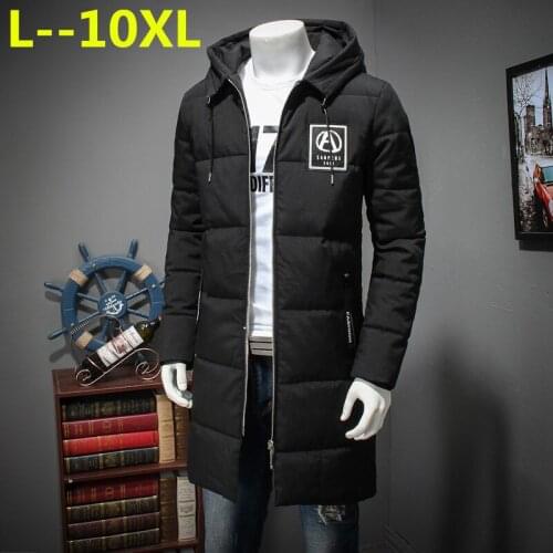 Plus 10XL 8XL 6XL 5XL Top Quality Warm Mens Warm Winter Jacket Windproof Casual Outerwear Thick Medium Long Coat Men Parka