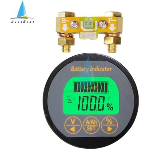 DC 8-80V 350A Battery Tester Battery Capacity Indicator Voltmeter Ammeter Voltage Current Meter for Li-ion Lithium Battery