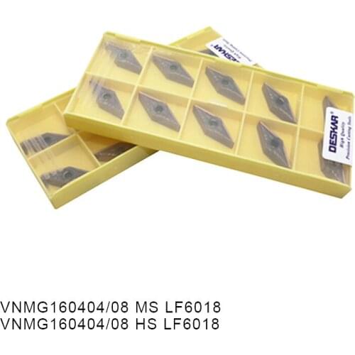 VNMG160404 VNMG160408 VNMG160408 MS LF6018 DESKAR VNMG331 VNMG332 Carbide Blade Inserts For Stainless Steel