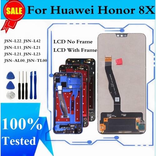 For Huawei Honor 8X Display LCD JSN-L22 JSN-L42 Touch Screen Digitizer For HONOR 8X LCD JSN-L11 JSN-L21 Replacement Parts