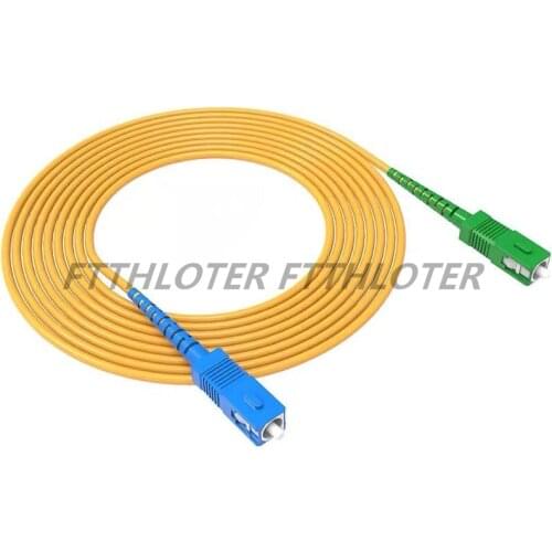 10pcs Factory wholesale Fiber Optic Patchcord SC/UPC-SC/APC SM 3.0mm Pigtail Jumper