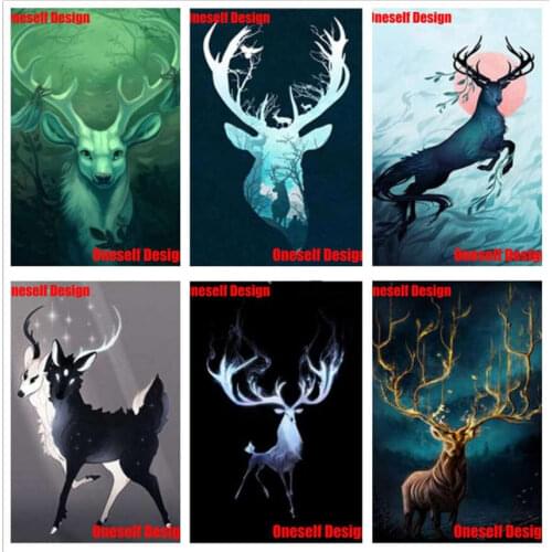 2019 5D Diamond Painting Kit Animal elk 5d Diamond Mosaic Sale elk 5D diamond embroidery Full Square Home Decor Wall Sticker