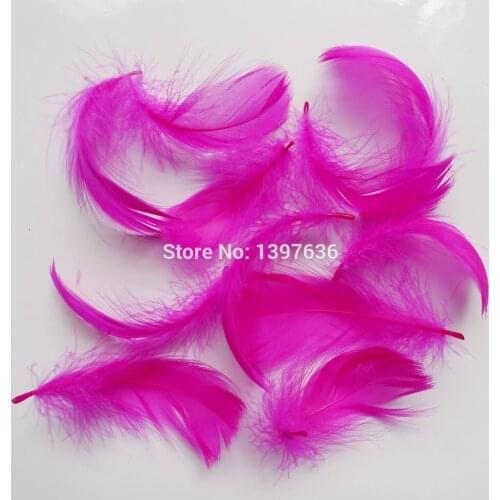 500Pcs DIY Natural Fluffy 5-8cm/2-3inch Hat Wedding Decor Handmake Long Craft DIY Material Accessories Supply