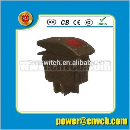 RS403 12V 35a Auto/ Marine light SWITCH with Blue/Red/Green/Orange/White 4pin rocker switch on-off