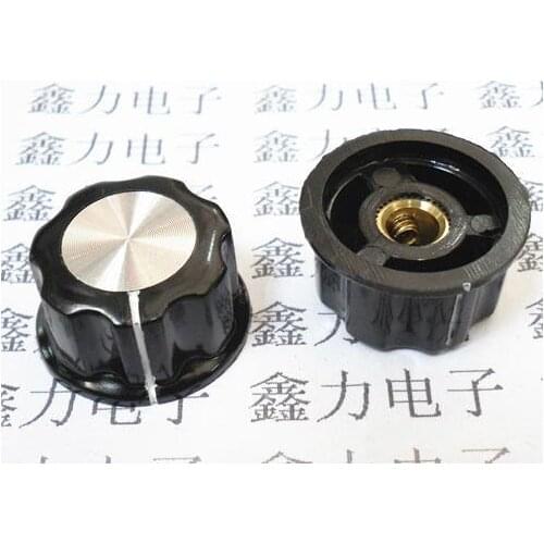 Free Shipping! 10pc A03 bakelite knob potentiometer knob inner hole 4MM-6.4MM (copper)