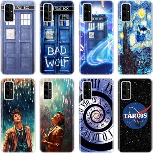 Tardis Box Doctor Who Van Gogh Phone Case for Huawei Honor 10X Lite 10i 20i 20E 20S 30S 30i 30 Pro Plus 9C 9X Pro 30 Lite Cover