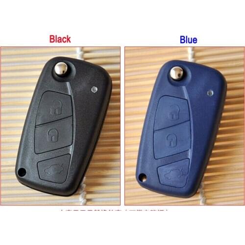 20PCS/lot For 3 Buttons Flip Remote Key Shell Case For Fiat Punto Ducato Stilo Panda Idea Doblo Bravo Keyless Fob Key Cover