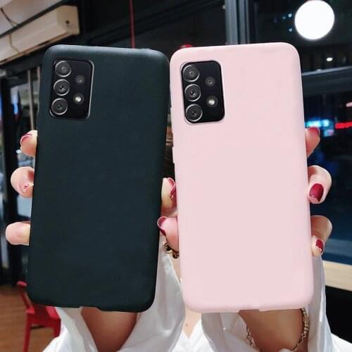 For Samsung A52 Case Matte Silicon Soft Back Cover Bumper Fundas For Samsung Galaxy A52 5G A 52 2021 SM-A526B Phone Case Coque