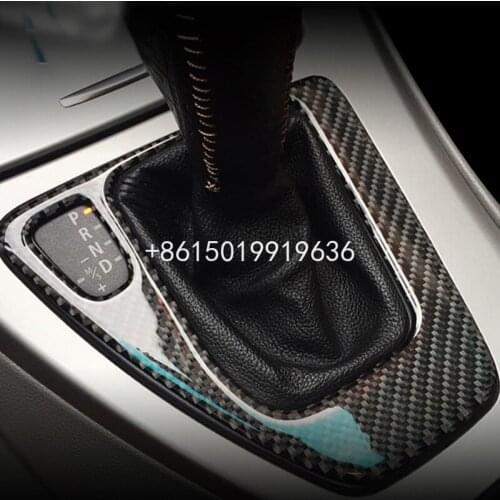 For BMW old 3 Series E90 e92 e93 carbon fiber interior gear lever stick interior decoration center control panel
