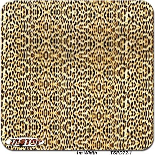 TSA72-1 Leopard Water Transfer 50 Square Width 1m Animal Skin Screen Printing Hydrographic Film Wholesale Hydrographic