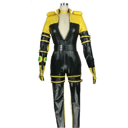 The King of Fighters KOF Lien Neville Cosplay Costume with gloves 11