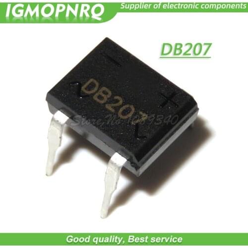 50PCS DB207 DIP B207 DIP4 Bridge Rectifiers 1000V 2A IGMOPNRQ